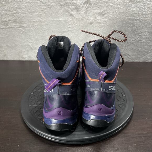 Salomon X Ultra Gore Tex Women US 8.5 Purple Hiking Lace Up Ankle Boots - Picture 4 of 10